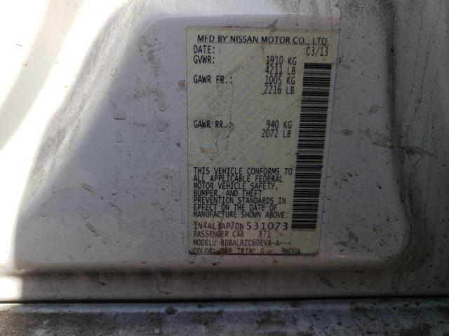 Photo 10 from auction – 2013 NISSAN ALTIMA 2.5 with VIN 1N4AL3AP7DN531073