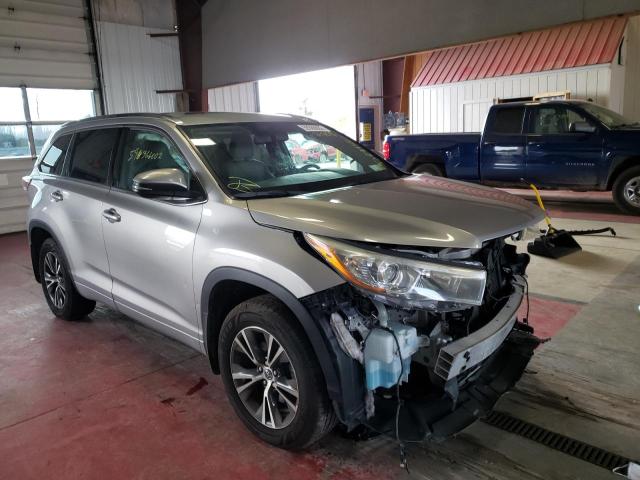 TOYOTA HIGHLANDER 2016 with VIN 5TDJKRFH7GS243828 - Photo from auction