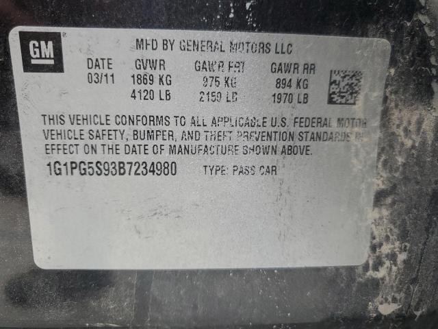 Photo 10 from auction – 2011 CHEVROLET CRUZE LT with VIN 1G1PG5S93B7234980