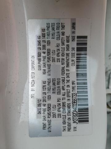 Photo 10 from auction – 2012 MAZDA CX-9 with VIN JM3TB2DA4C0368733