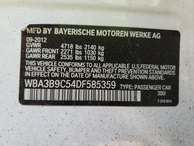 صورة رقم 10 من المزاد - 2013 BMW 335 XI مع VIN WBA3B9C54DF585359