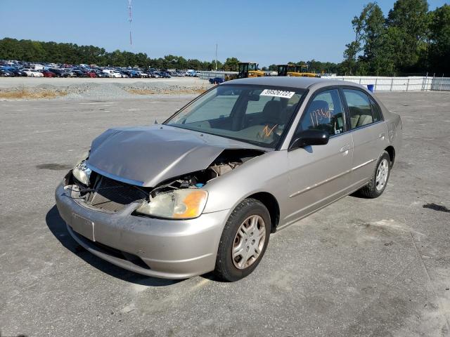 Photo 2 from auction – 2002 HONDA CIVIC LX with VIN 2HGES16592H580633