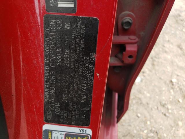 Photo 10 from auction – 2014 KIA FORTE LX with VIN KNAFX4A67E5225832