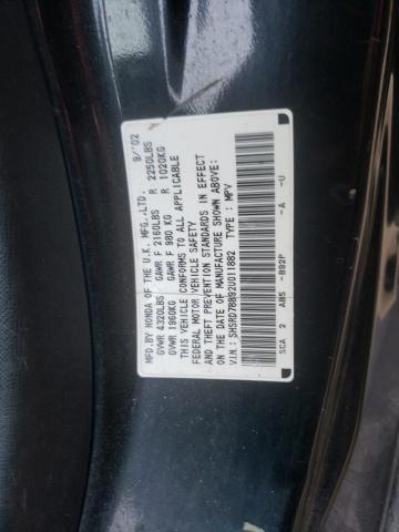 Photo 10 from auction – 2002 HONDA CR-V with VIN SHSRD78892U011882