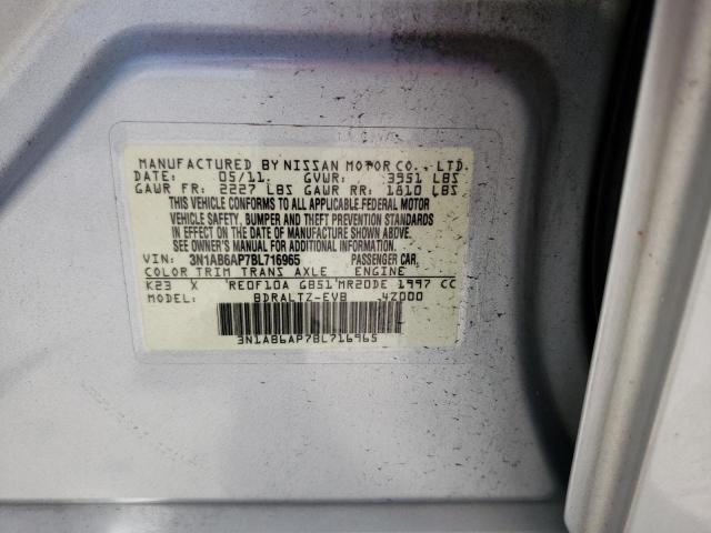 Photo 10 from auction – 2011 NISSAN SENTRA 2.0 with VIN 3N1AB6AP7BL716965