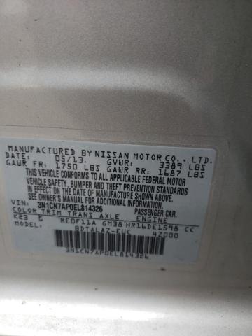 Photo 10 from auction – 2014 NISSAN VERSA S with VIN 3N1CN7AP0EL814326
