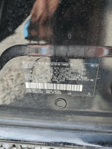 Photo 10 from auction – 2012 TOYOTA RAV4 with VIN 2T3BF4DV1CW241747