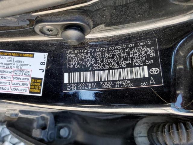 Photo 10 from auction – 2012 TOYOTA PRIUS with VIN JTDKN3DU8C5482782
