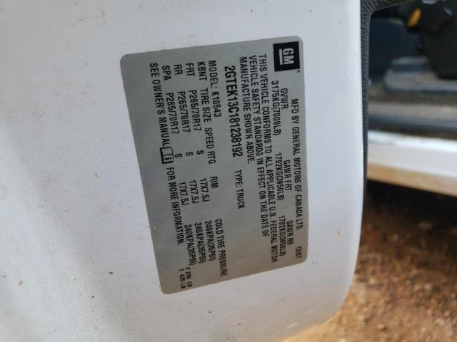 Photo 10 from auction – 2008 GMC SIERRA K15 with VIN 2GTEK13C181238192