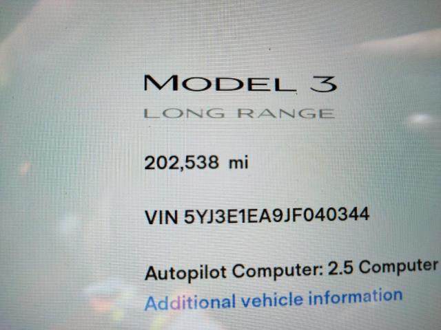 Photo 8 from auction – 2018 TESLA MODEL 3 with VIN 5YJ3E1EA9JF040344