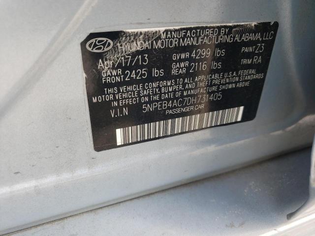 Photo 10 from auction – 2013 HYUNDAI SONATA GLS with VIN 5NPEB4AC7DH731405