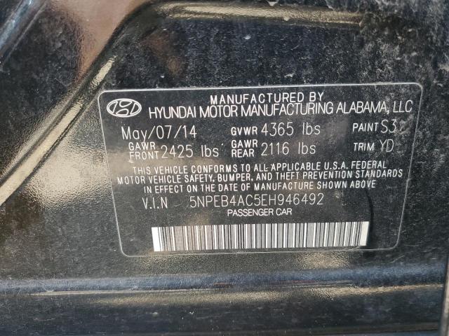 Photo 10 from auction – 2014 HYUNDAI SONATA GLS with VIN 5NPEB4AC5EH946492