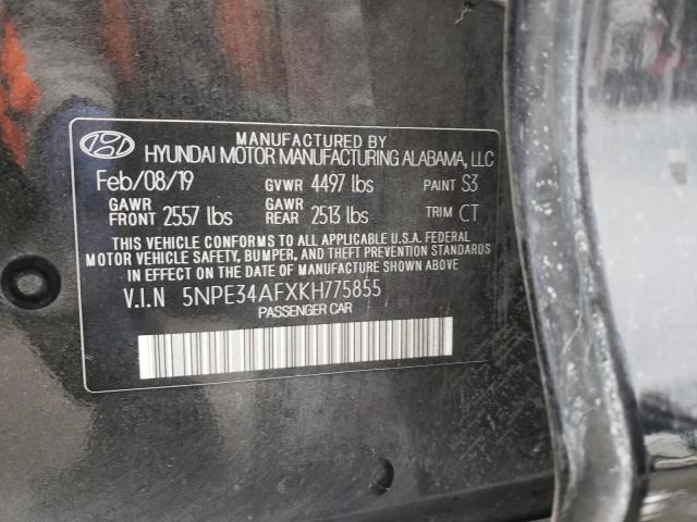Photo 10 from auction – 2019 HYUNDAI SONATA LIM with VIN 5NPE34AFXKH775855