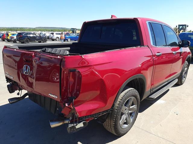 Photo 4 from auction – 2022 HONDA RIDGELINE with VIN 5FPYK3F71NB005355