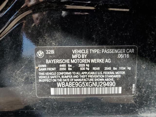 Photo 10 from auction – 2016 BMW 328 I SULE with VIN WBA8E9G5XGNU29490