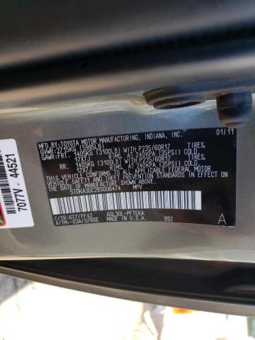 Photo 10 from auction – 2011 TOYOTA SIENNA BAS with VIN 5TDKA3DC2BS006474