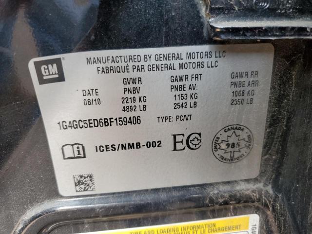 Photo 10 from auction – 2011 BUICK LACROSSE C with VIN 1G4GC5ED6BF159406