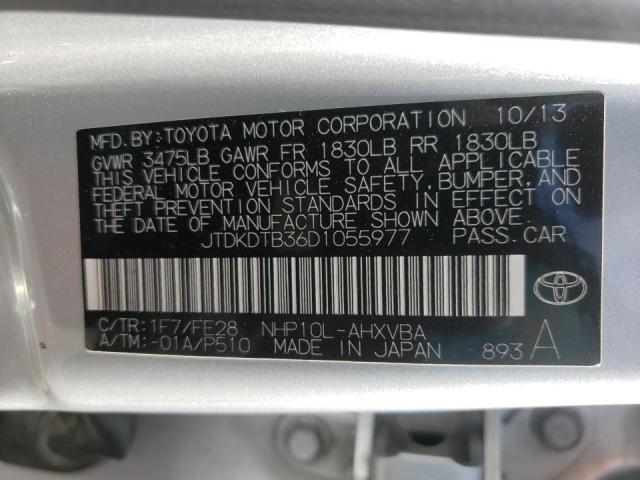 Photo 10 from auction – 2013 TOYOTA PRIUS C with VIN JTDKDTB36D1055977