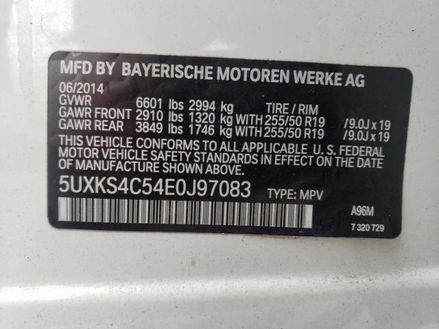Photo 10 from auction – 2014 BMW X5 XDRIVE3 with VIN 5UXKS4C54E0J97083