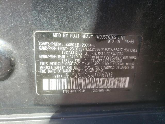 Photo 10 from auction – 2009 SUBARU FORESTER 2 with VIN JF2SH63699H788703