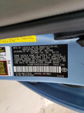 Photo 10 from auction – 2014 TOYOTA CAMRY L with VIN 4T4BF1FK6ER350997