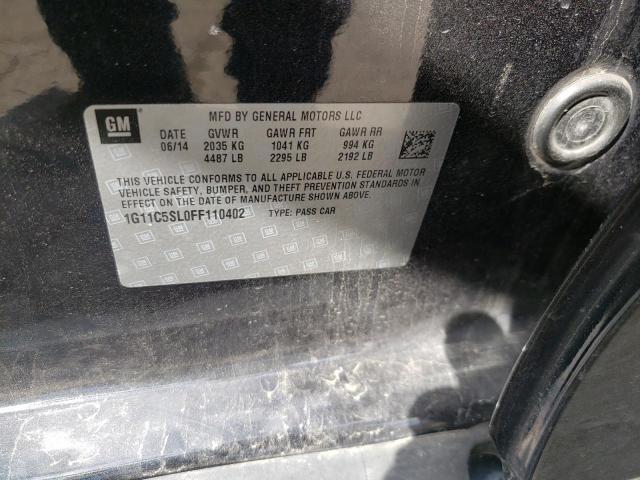 Photo 10 from auction – 2015 CHEVROLET MALIBU 1LT with VIN 1G11C5SL0FF110402