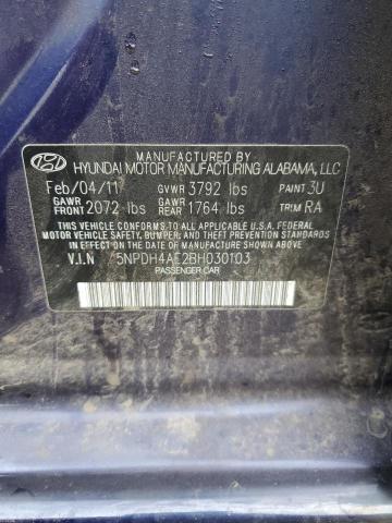 Photo 10 from auction – 2011 HYUNDAI ELANTRA GL with VIN 5NPDH4AE2BH030103