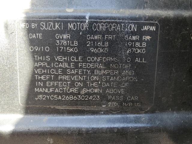 Photo 10 from auction – 2011 SUZUKI SX4 LE with VIN JS2YC5A26B6302423