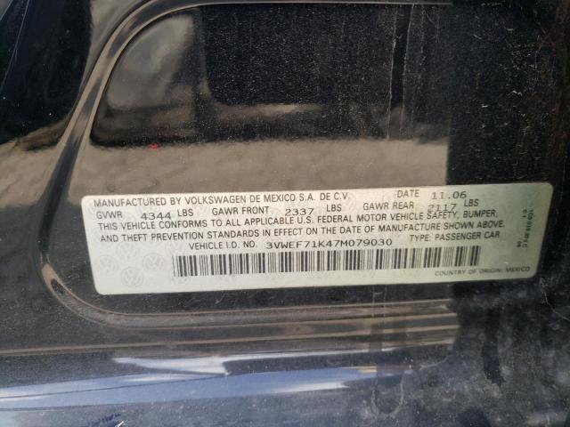 Photo 10 from auction – 2007 VOLKSWAGEN JETTA WOLF with VIN 3VWEF71K47M079030