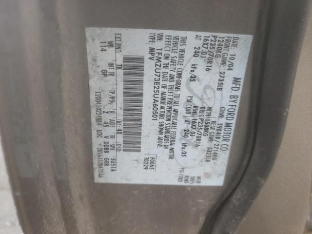 Photo 10 from auction – 2005 FORD EXPLORER X with VIN 1FMZU73E25UA60501