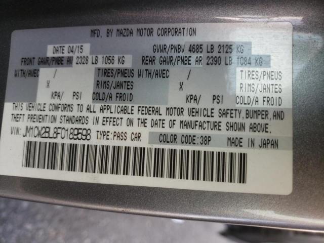 Photo 10 from auction – 2015 MAZDA 5 SPORT with VIN JM1CW2BL8F0189598