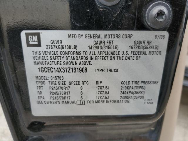 Photo 10 from auction – 2007 CHEVROLET SILVERADO with VIN 1GCEC14X37Z131908
