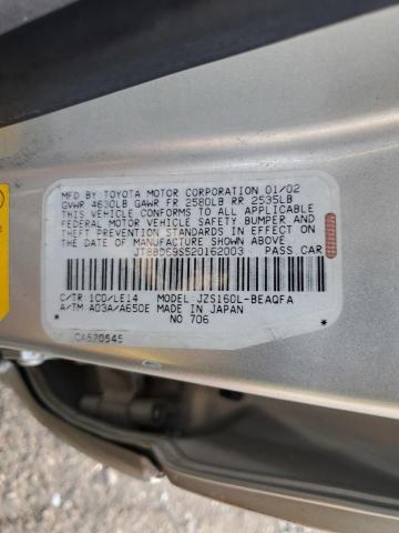 Photo 10 from auction – 2002 LEXUS GS 300 with VIN JT8BD69S520162003
