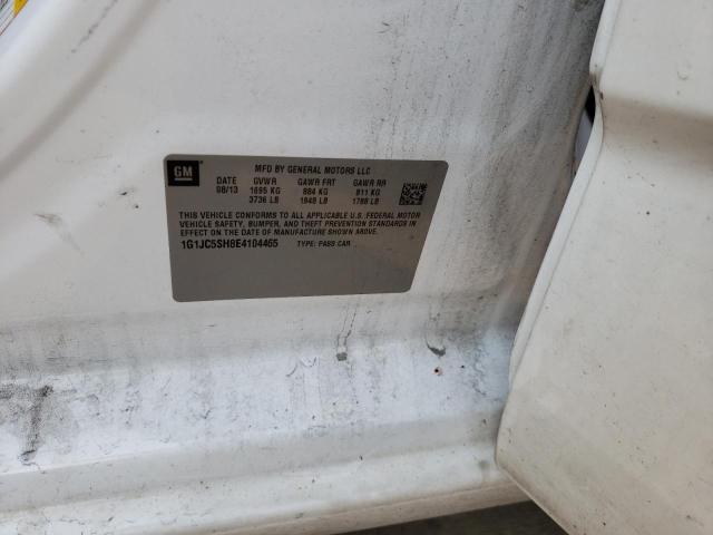 Photo 10 from auction – 2014 CHEVROLET SONIC 4D with VIN 1G1JC5SH8E4104465
