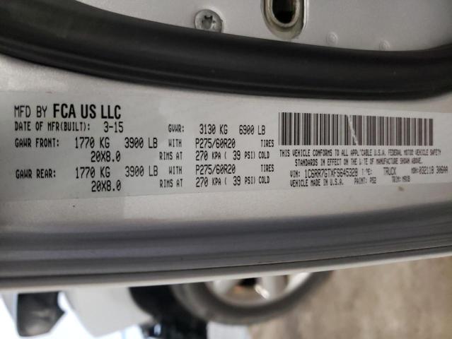 Photo 10 from auction – 2015 RAM 1500 SLT with VIN 1C6RR7GTXFS645328