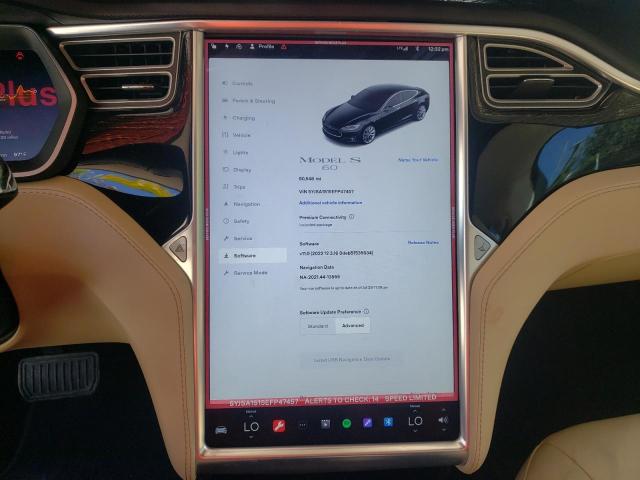 Photo 8 from auction – 2014 TESLA MODEL S with VIN 5YJSA1S15EFP47457