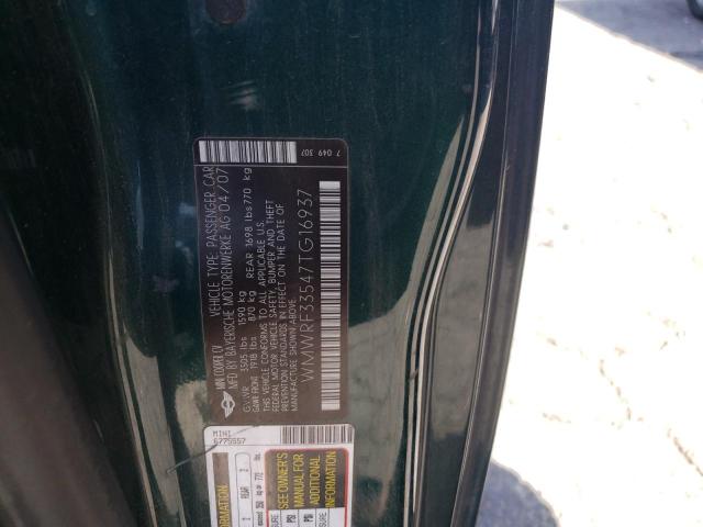 Photo 10 from auction – 2007 MINI COOPER with VIN WMWRF33547TG16937