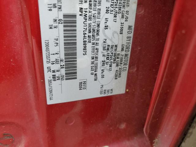 Photo 10 from auction – 2004 FORD EXPEDITION with VIN 1FMPU17L64LB89875
