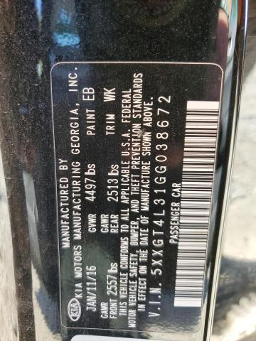 Photo 10 from auction – 2016 KIA OPTIMA LX with VIN 5XXGT4L31GG038672