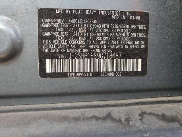 Photo 10 from auction – 2009 SUBARU FORESTER 2 with VIN JF2SH61689G718487