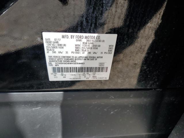 Photo 10 from auction – 2017 FORD EXPLORER X with VIN 1FM5K8D89HGD54483