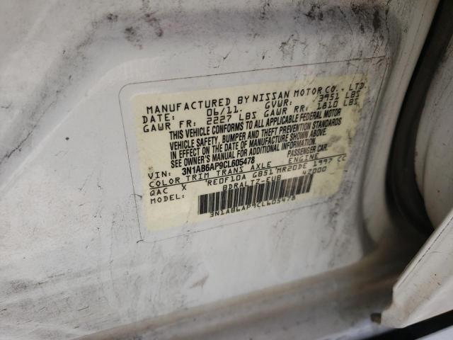 Photo 10 from auction – 2012 NISSAN SENTRA 2.0 with VIN 3N1AB6AP9CL605478