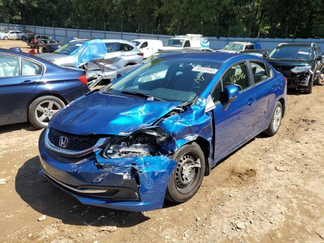 Photo 2 from auction – 2013 HONDA CIVIC LX with VIN 19XFB2F50DE004730