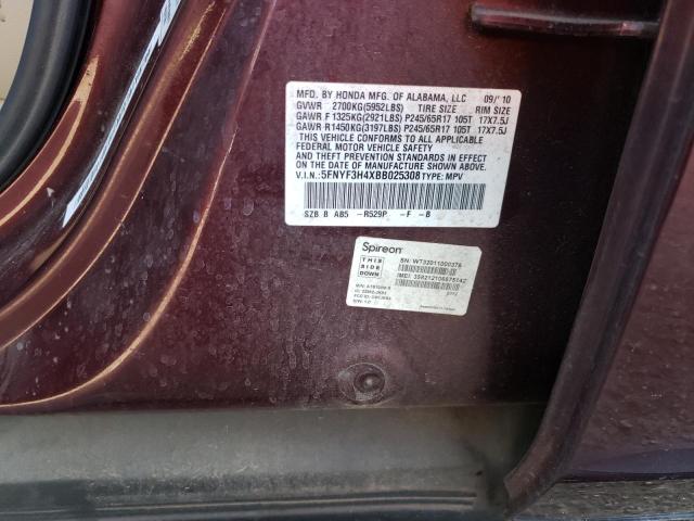 Photo 10 from auction – 2011 HONDA PILOT EX with VIN 5FNYF3H4XBB025308