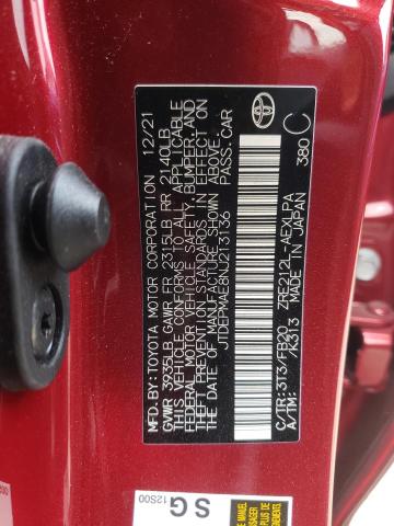 Photo 10 from auction – 2022 TOYOTA COROLLA LE with VIN JTDEPMAE8NJ213136