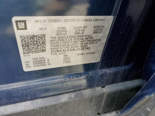 Photo 10 from auction – 2020 CHEVROLET EQUINOX LT with VIN 2GNAXLEX6L6132741