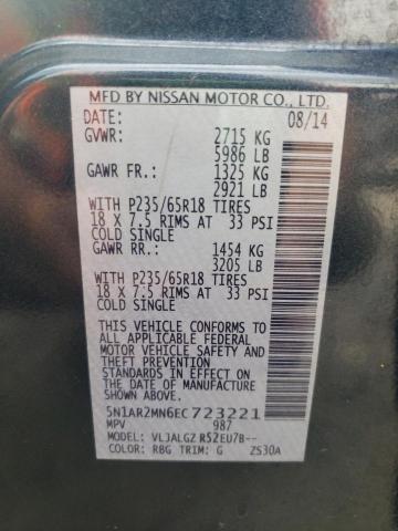 Zdjęcie 10 z aukcji – 2014 NISSAN PATHFINDER z VIN 5N1AR2MN6EC723221