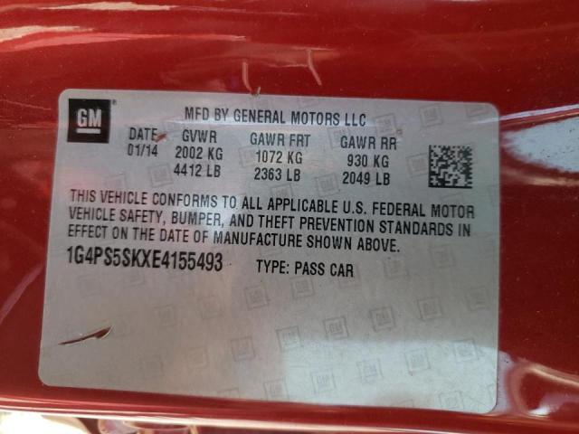 Photo 10 from auction – 2014 BUICK VERANO with VIN 1G4PS5SKXE4155493
