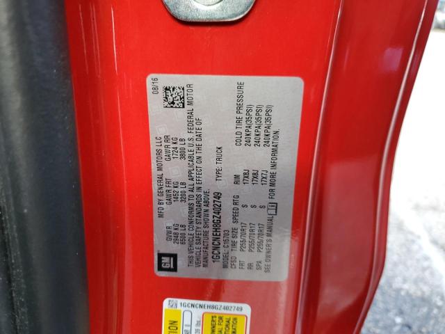 Photo 10 from auction – 2016 CHEVROLET SILVERADO with VIN 1GCNCNEH8GZ402749