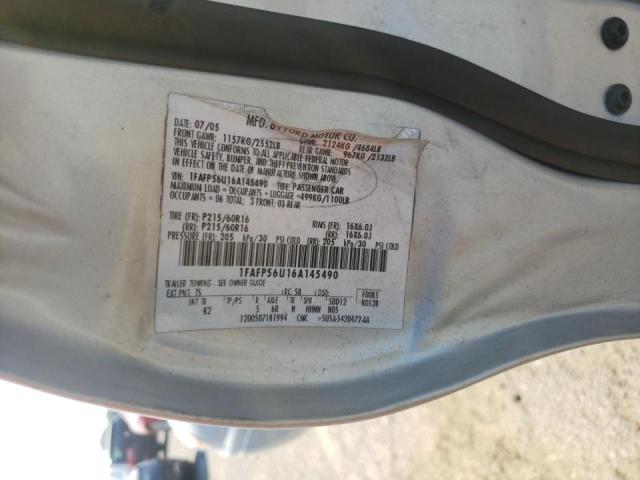 Photo 10 from auction – 2006 FORD TAURUS SE with VIN 1FAFP56U16A145490